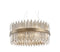 80cm Diameter Chandelier With Clear Glass and Antique Brass Finish